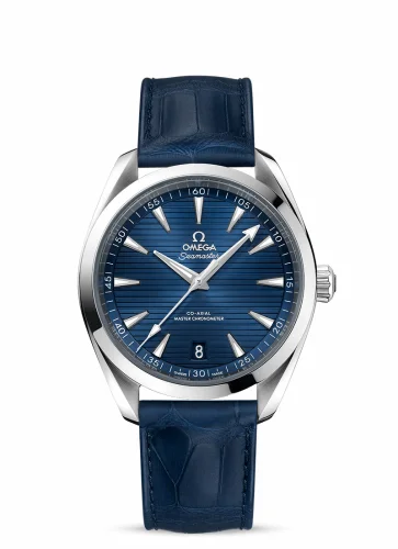 Omega Seamaster Aqua Terra 150M Master Chronometer 41 Stainless Steel / Blue / Alligator 220.13.41.21.03.003 (22013412103003)